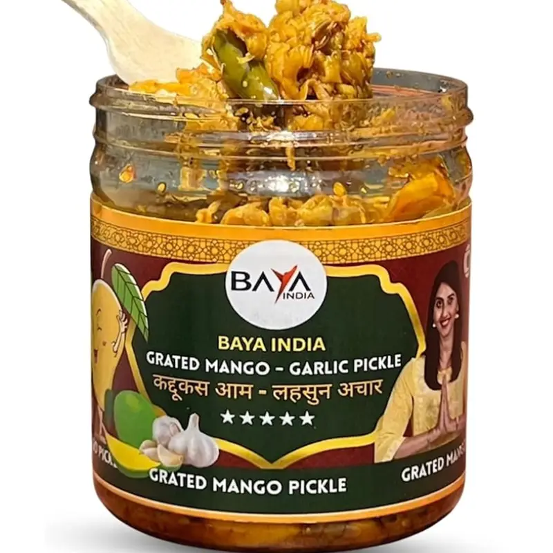 Greated Mango with Garlic & Green chilli