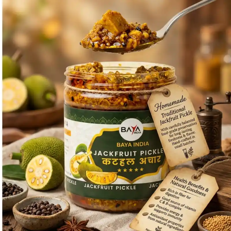 Kathal Ka Achar | Jackfruit Pickle | Traditional Homemade Indian Pickle | Baya India