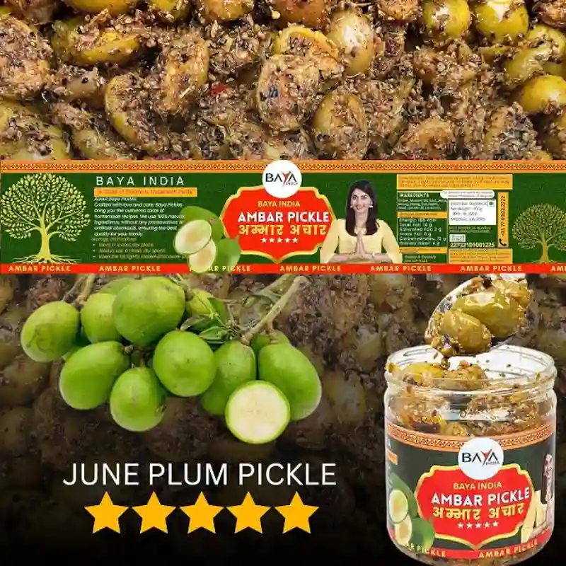 Ambar Ka Achar | Amda (June Plum) Pickle | Traditional Homemade Indian Pickle | Baya India