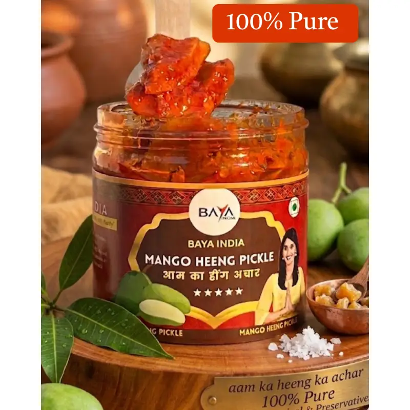 Hing Mango Pickle | Aam Ka Hing Achar in Mustard Oil | Traditional Homemade Pickle | Baya India