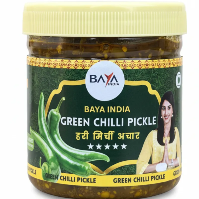 Green Chilli Pickle | Hari Mirch Ka Homemade Achar | Traditional Indian Pickle | Baya India