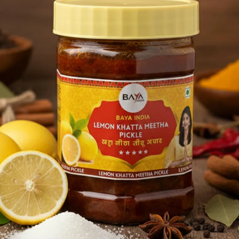 Buy Baya India Lemon Khatta Meetha Pickle | Traditional Sweet & Tangy Achar