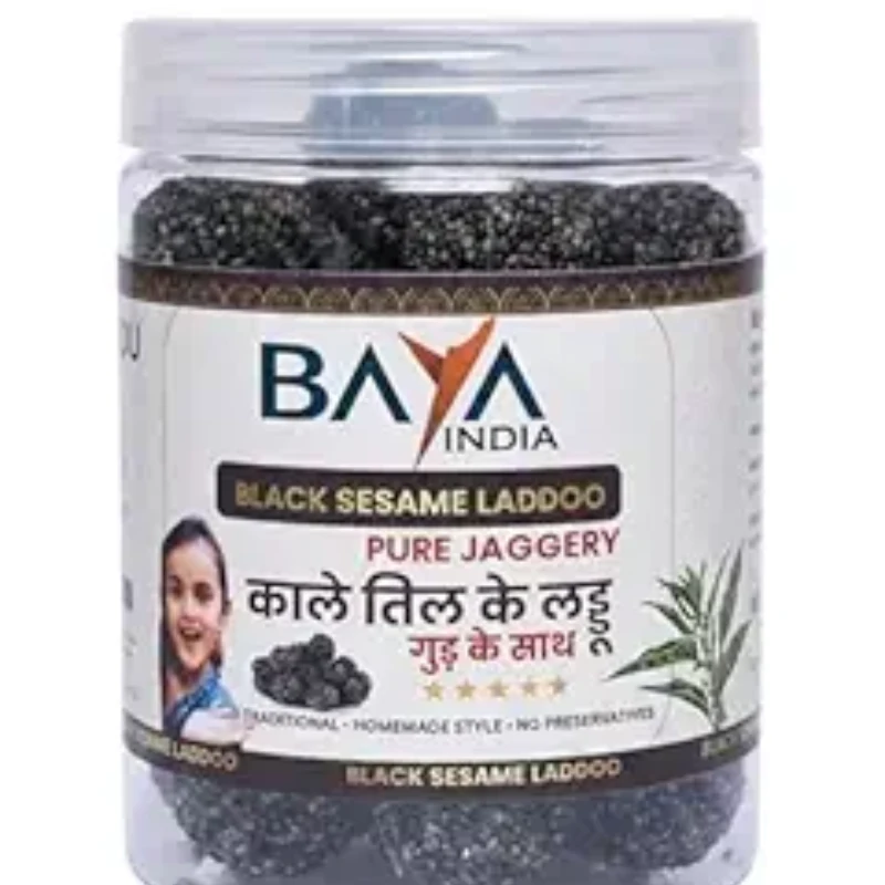 Black Til Ladoo | Kale Til Laddu with Jaggery & Ghee Sweet 380 G