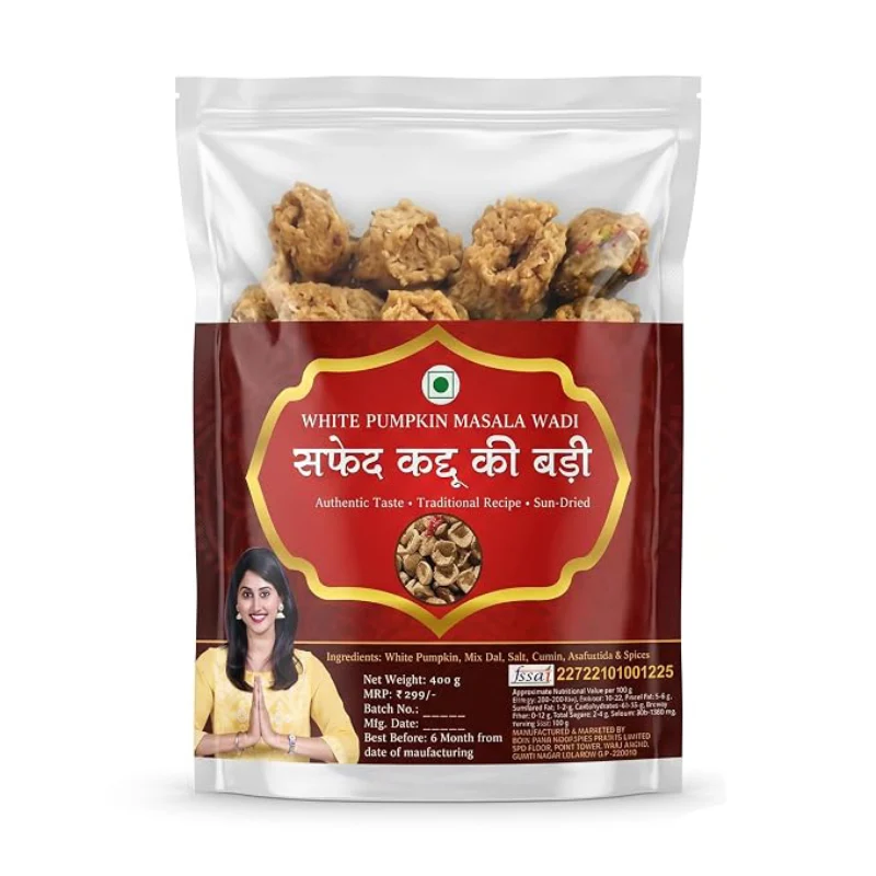 Baya India Homemade Mix Urad Dal Kaddu Masala Badi/Wadi/Vadi/Wadiyan