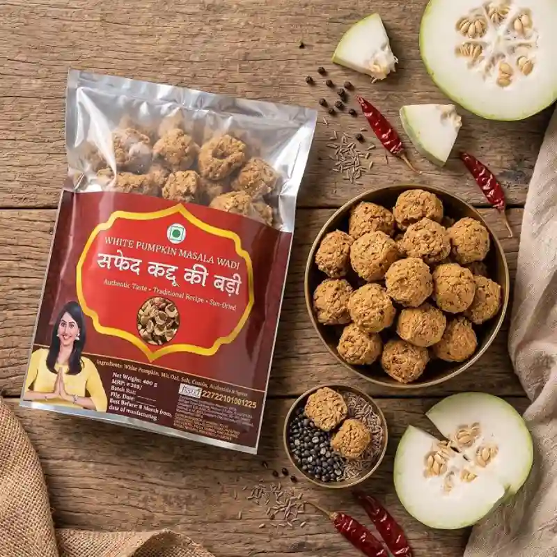 Baya India Homemade Mix Urad Dal Kaddu Masala Badi/Wadi/Vadi/Wadiyan