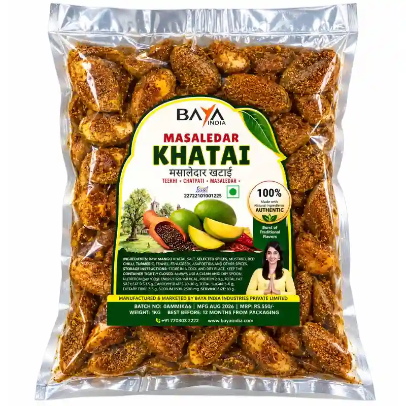 Masala Khatai | Dal Ki Khatai | Amchur / Kairi / Chatpata Masala Mix khatta / Desi Khatai | Baya India